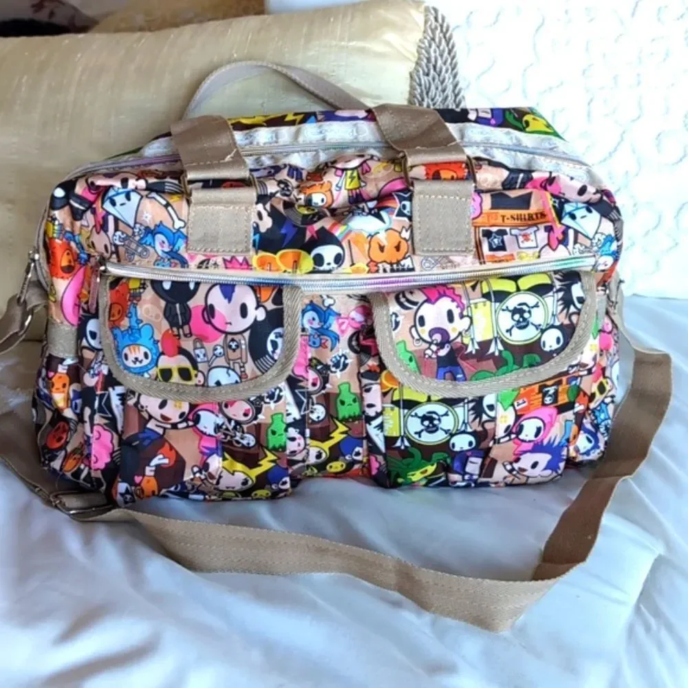 Tokidoki ProSportsac Med Duffel Weekender Bag Pockets Kawaii Japan Anime…